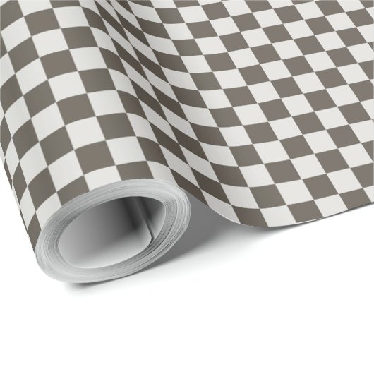 Race Car Themed Checkt Flag Wrapping Paper Geschenkpapier (Rolleneckpunkt)