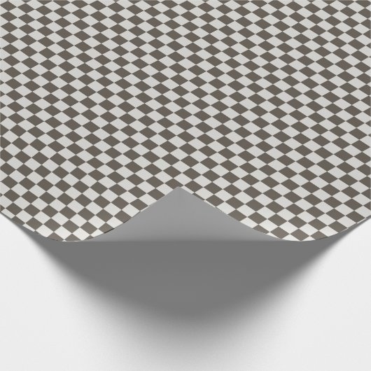 Race Car Themed Checkt Flag Wrapping Paper Geschenkpapier (Ecke)