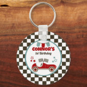 Race Car Themed Party Schlüsselanhänger (Vorderseite)