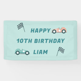 Race Car ThemenBirthday Party Banner