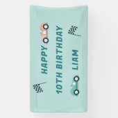 Race Car ThemenBirthday Party Banner (Vertikal)