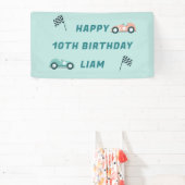 Race Car ThemenBirthday Party Banner (InSitu)