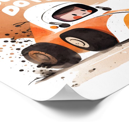 Race Car Träume Poster (Ecke)