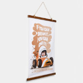 Race Car Träume Wandteppich Mit Holzrahmen (Gewinkelt)