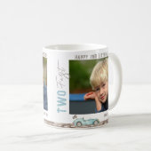 Race Car "TWO Fast" Geburtstagsgeschenk Tasse (VorderseiteRechts)