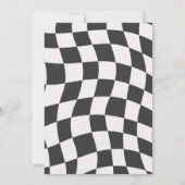 Race Car Wild One Einladung (Rückseite)