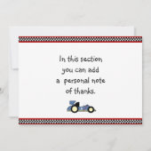 Race Cars Danke Cards (Rückseite)