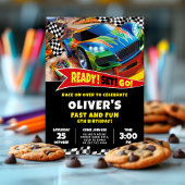 Race Cars Einladung zum Geburtstag