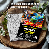 Race Cars Einladung zum Geburtstag