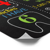 Race Cars Erste Geburtstagskalkboard Poster (Ecke)