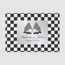 Race Cars Schachbrett Flag Seidenpapier