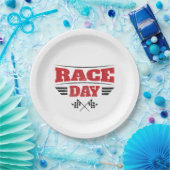 Race Day Checkered Flag Car Racing Medium Gift Bag Pappteller (Party)