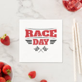 Race Day Checkered Flag Car Racing Medium Gift Bag Serviette (Beispiel)