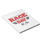 Race Day Checkered Flag Car Racing Medium Notizblock (angewinkelt)