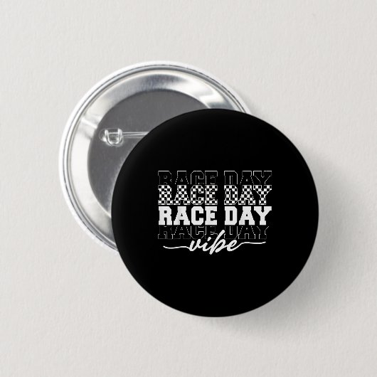 Race Day Vibes Checkered Coquette Bow Car Racing m Button (Vorne & Hinten)