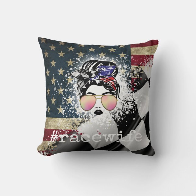 Race Ehefrau Kissen (Vorderseite)