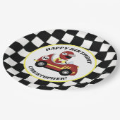 Race Fans Birthday Party Pappteller (Schrägansicht)