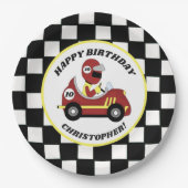 Race Fans Birthday Party Pappteller (Vorderseite)