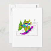 Race Fast Postkarte (Vorne/Hinten)