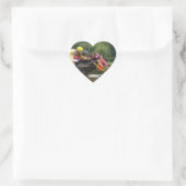 Race Finish Heart Sticker (Tasche)