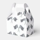 Race Flag Baby Dusche Geschenkschachtel (Rückseite)