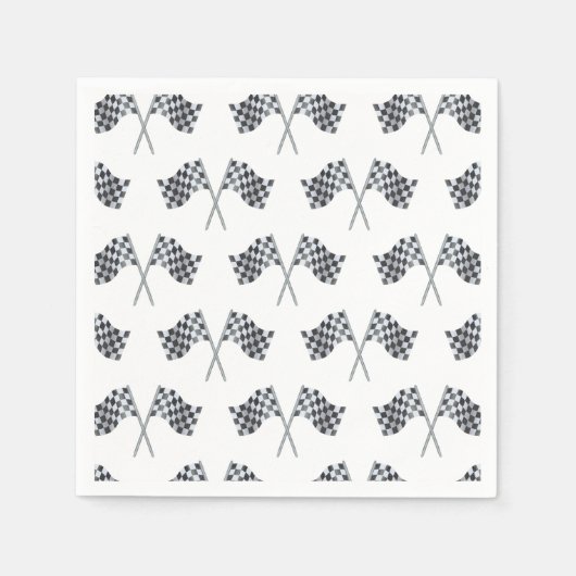 Race Flag Babydusche Napkin Serviette (Vorderseite)