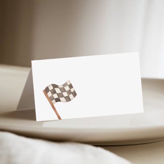 Race Flag Füllen in Buffet Platzkarte