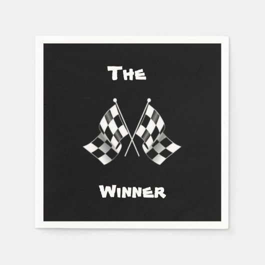 Race Flag Napkins Serviette (Vorderseite)
