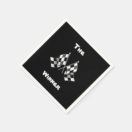 Race Flag Napkins Serviette (Ecke)
