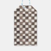 Race Flags Birthday Party Tag, Race Car Danke Geschenkanhänger (Rückseite)