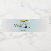 Race Funny Retirement Party Wasserflaschenetikett (Einzelnes Label)