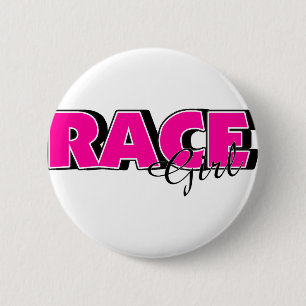 Race Girl Button
