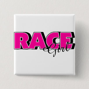 Race Girl Button