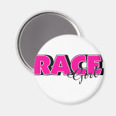 Race Girl Magnet (Vorderseite/Rückseite)