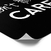 Race Hair Don't Care, Funny Girls Racing  Poster (Ecke)