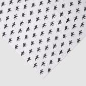 Race Horse Black Silhouette Seidenpapier (Ausschnitt)