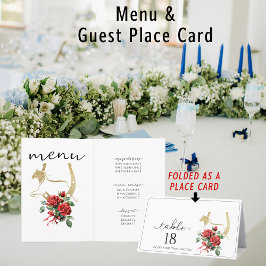 Race Horse Derby Drinks Reitsport Platzkarte Menü Menükarte