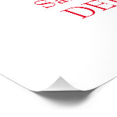 Race Horse Derby Party Begrüßungszeichen Fotodruck (Ecke)