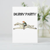 RACE HORSE DERBY-PARTY EINLADUNG (Stehend Vorderseite)