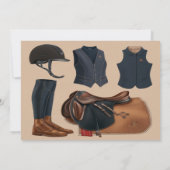 Race Horse Derby Party Einladung (Rückseite)