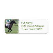 Race Horse Galloping Mailing Labels (Vorne)