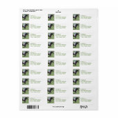 Race Horse Galloping Mailing Labels (Vorne)