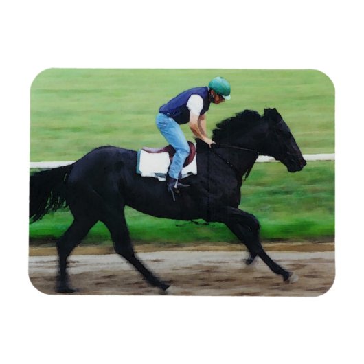 Race Horse Magnet (Horizontal)