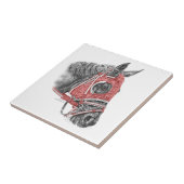 Race Horse Portrait Silks Fliese (Seite)