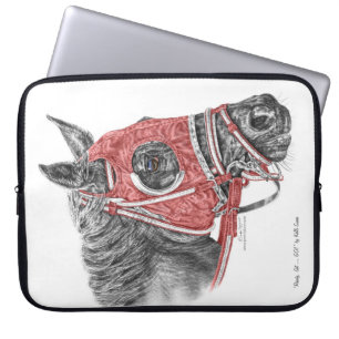 Race Horse Portrait Silks Laptopschutzhülle