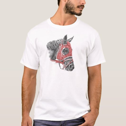 Race Horse Portrait Silks T-Shirt (Vorderseite)