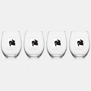 Race Horse Rote Rosen Kentucky Derby JEAR Elegante Weinglas Ohne Stiel
