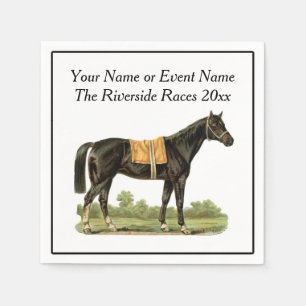 Race Horse Show Party Event Steeplechase Derby Spa Serviette
