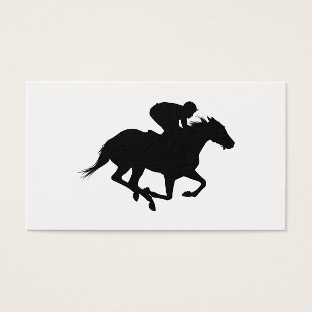 Race Horse Silhouette (Vorderseite)