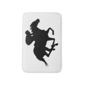 Race Horse Silhouette Badematte (Vorderseite Vertikal)